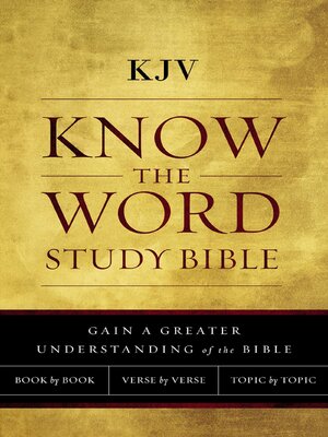 cover image of KJV, Know the Word Study Bible, Red Letter